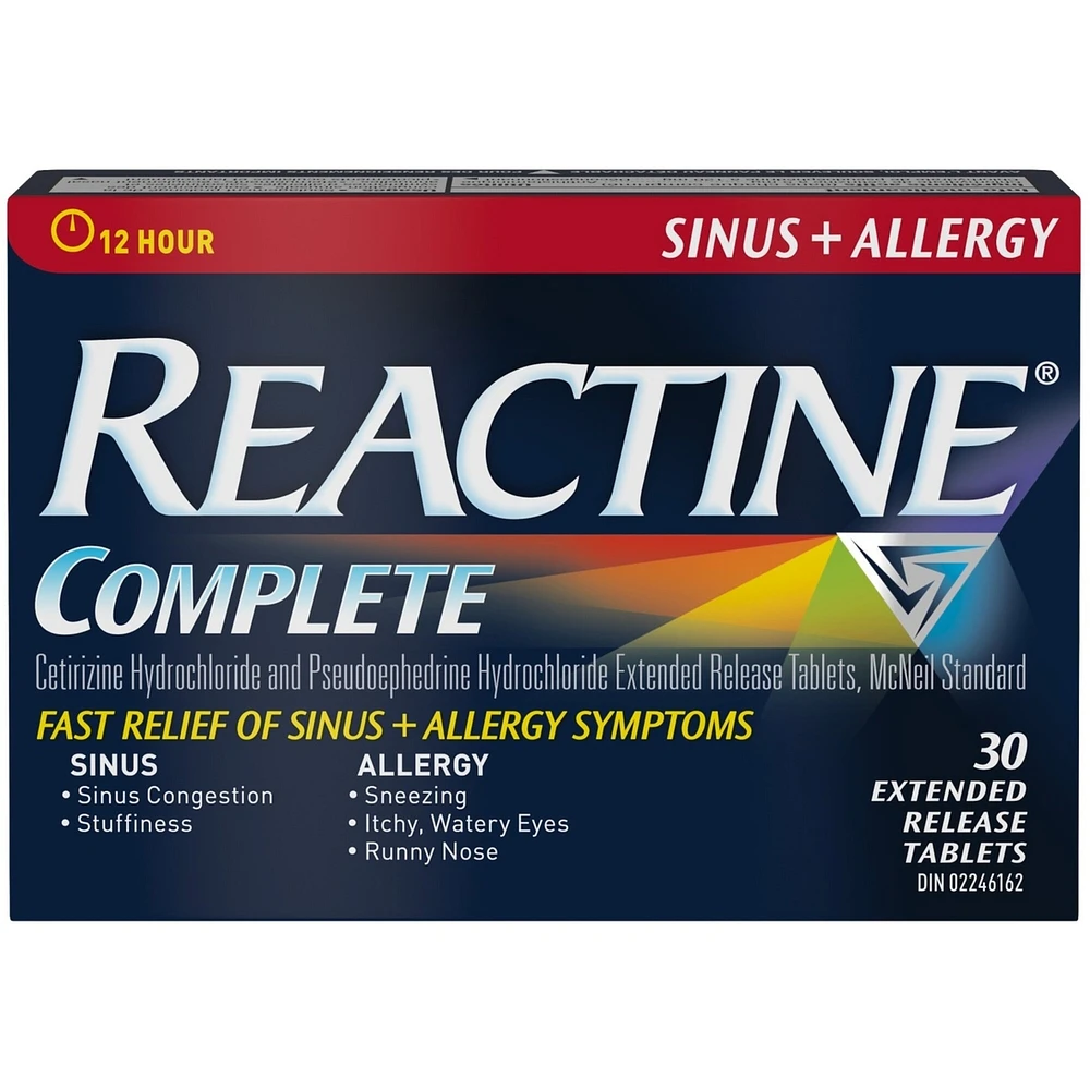 COMPLET Sinus et allergies, comprimés à libération prolongée