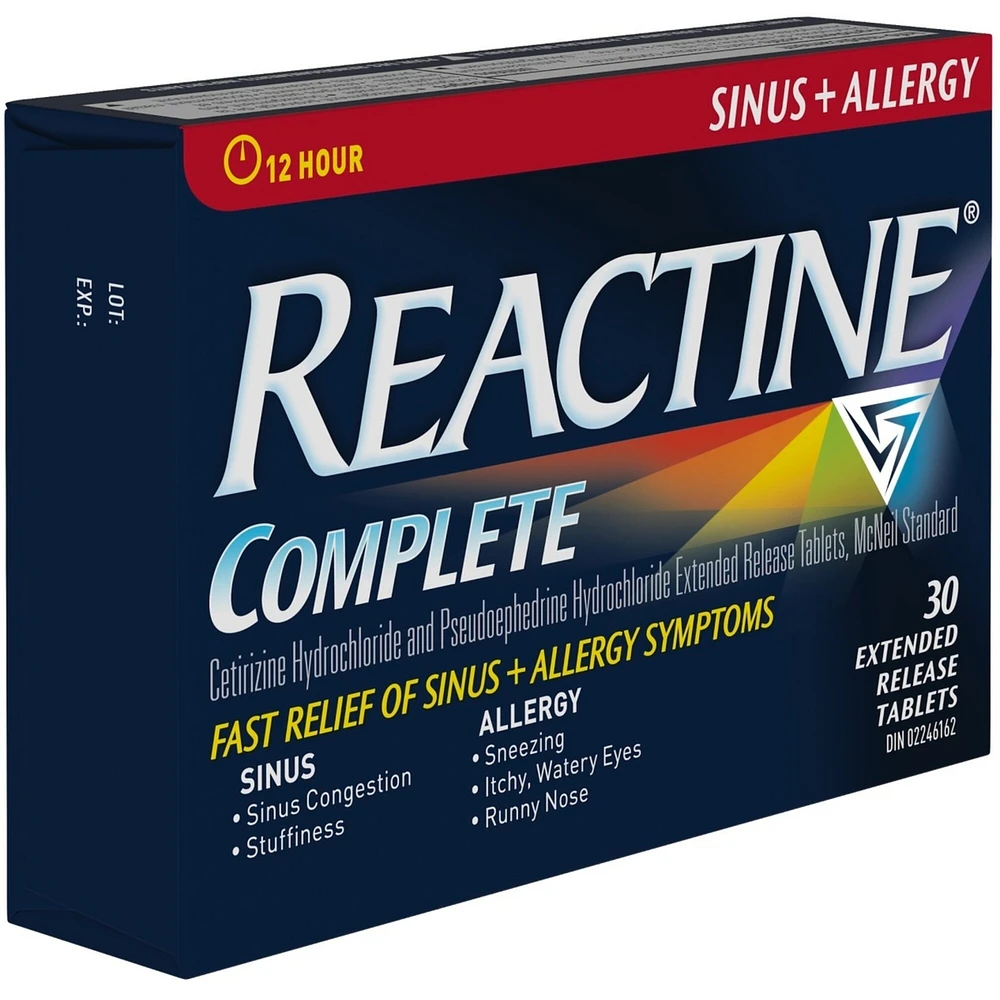 COMPLET Sinus et allergies, comprimés à libération prolongée