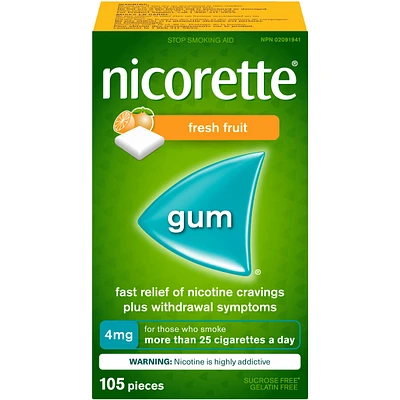 Nicotine Gum, 4 mg