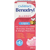 Médicament contre les allergies pour enfants, gomme à bulles