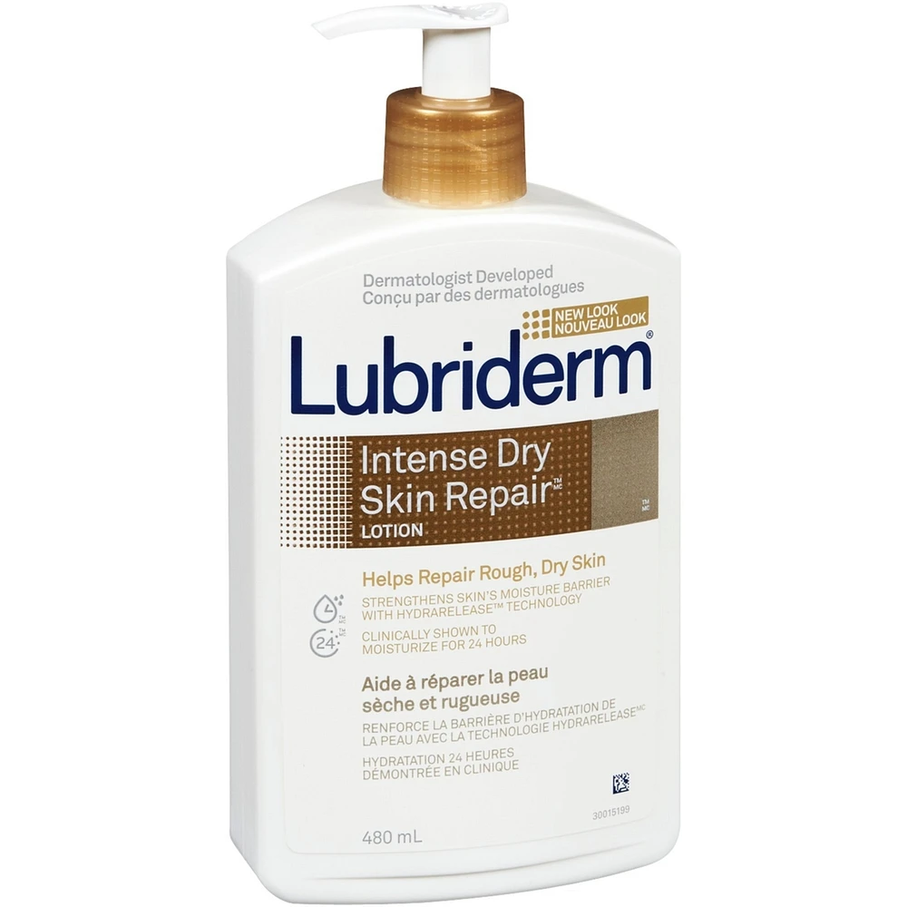 Intense Dry Skin Repair Lotion, Vitamin E, Minerals, Pro-ceramide, Dry Skin Moisturizer, Hypoallergenic, Fragrance Free