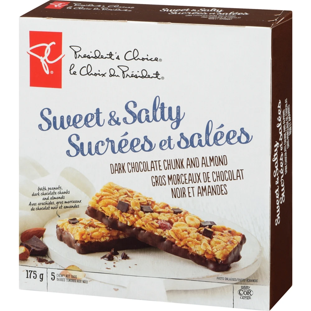 Sweet & Salty Dark Chocolate & Almond Granola Bar