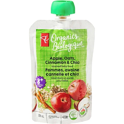 Apple Oatmeal Cinnamon Chia Strained Baby Food