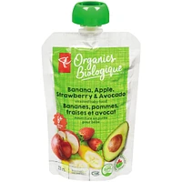 Banana Apple Strawberry Avocado Strained Baby Food