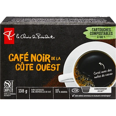 Gourmet West Coast Dark Roast Single Serve Coffee Pods