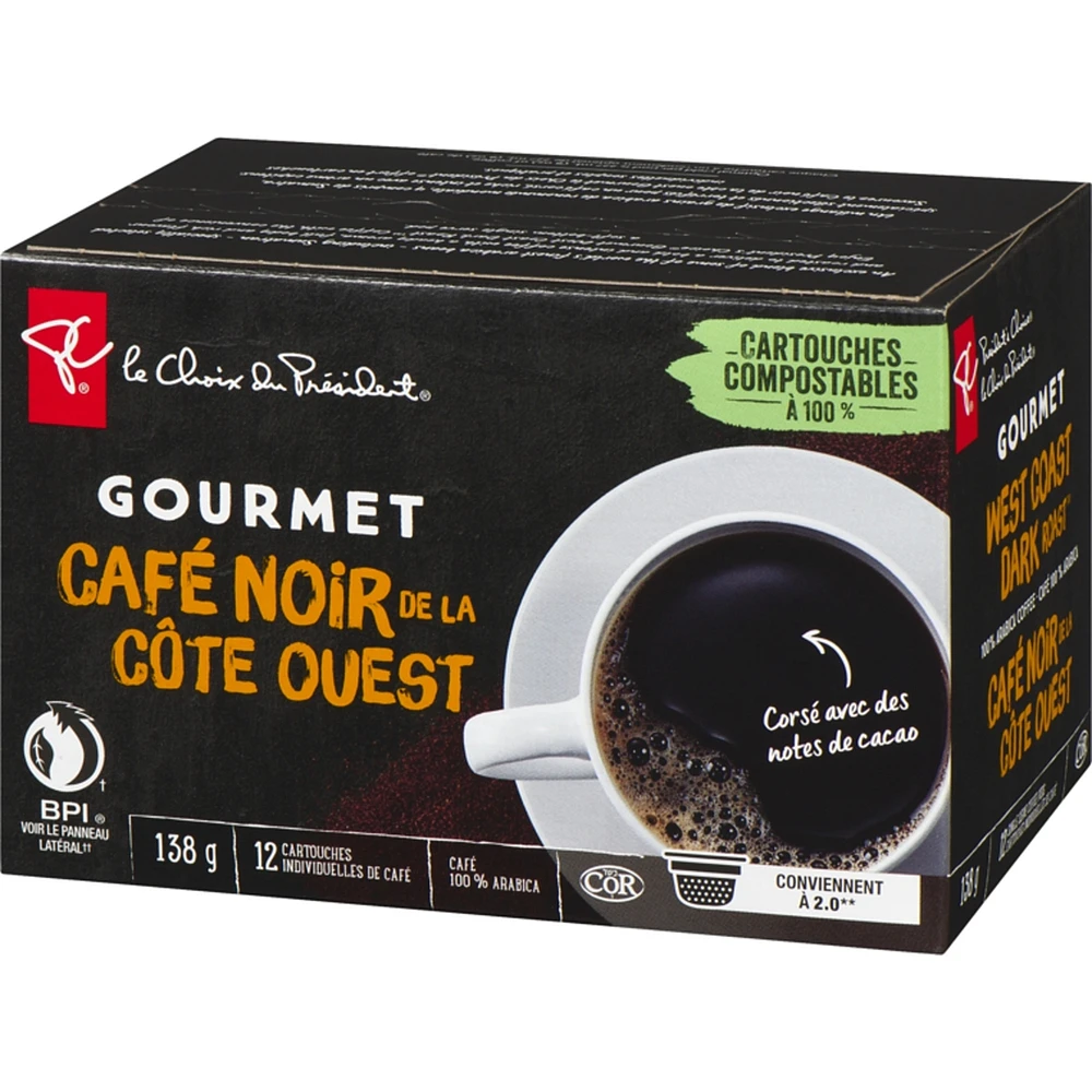 Gourmet West Coast Dark Roast Single Serve Coffee Pods
