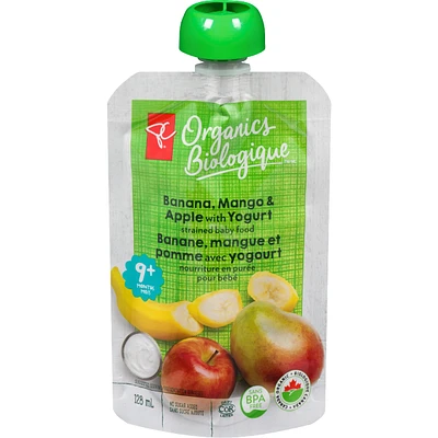 PCB Banane,Mangue & Pomme avec Yogourt