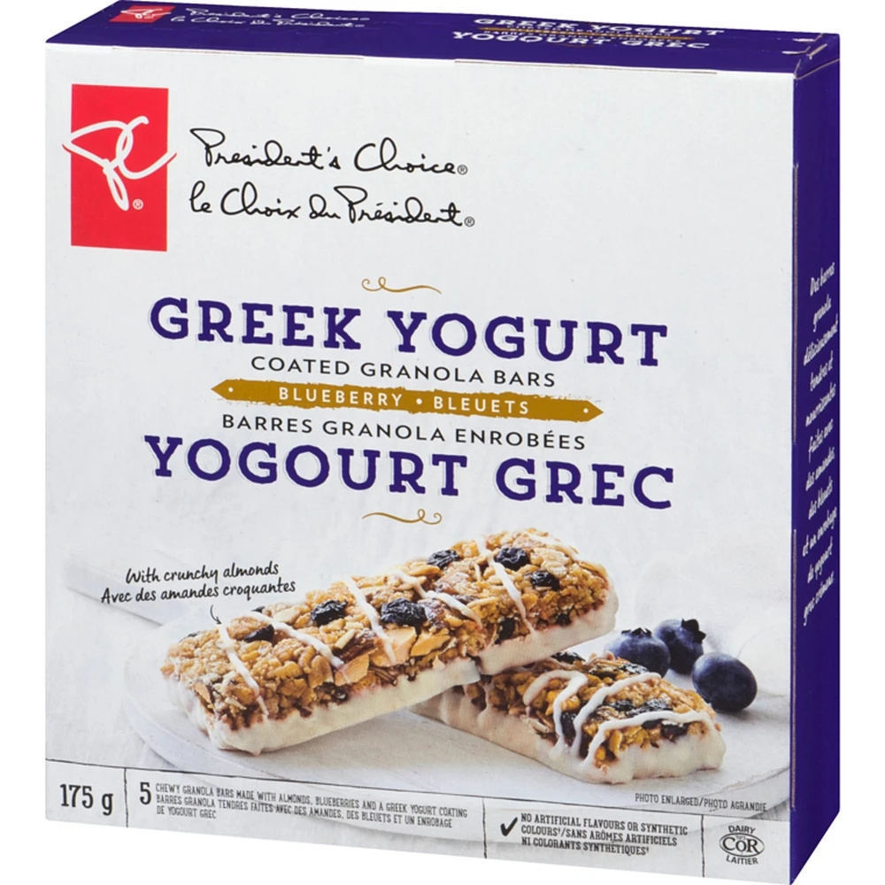 Greek Yogurt Coated & Blueberry Granola Bars