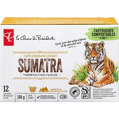 Sumatra Single Origin Dark Roast Single Serve Coffee Pods