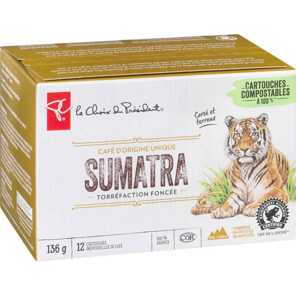 Sumatra Single Origin Dark Roast Single Serve Coffee Pods