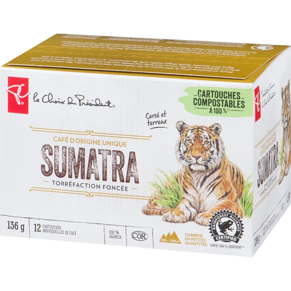 Sumatra Single Origin Dark Roast Single Serve Coffee Pods