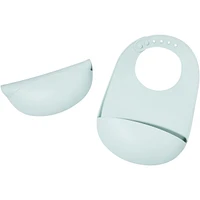 Silicone Bib with extra large pocket