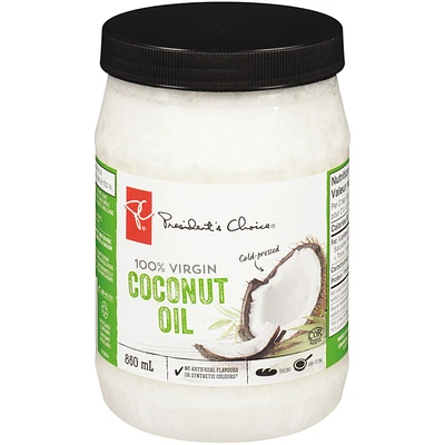 Huile de noix de coco vierge à 100 % pressée à froid