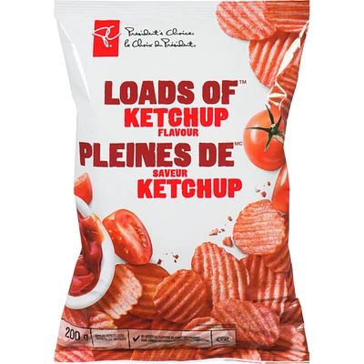 Rippled Potato Chips Loads Of Ketchup Flavour