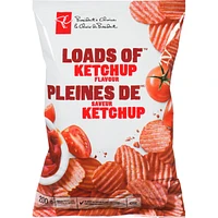 Rippled Potato Chips Loads Of Ketchup Flavour