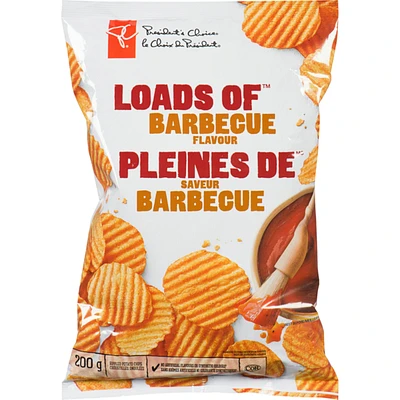 Rippled Potato Chips Loads Of Barbecue Flavour