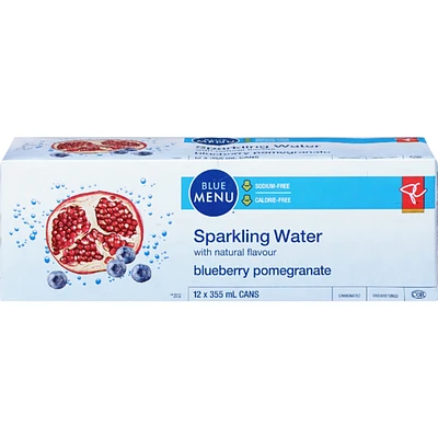 Blueberry Pomegranate Sparkling Water