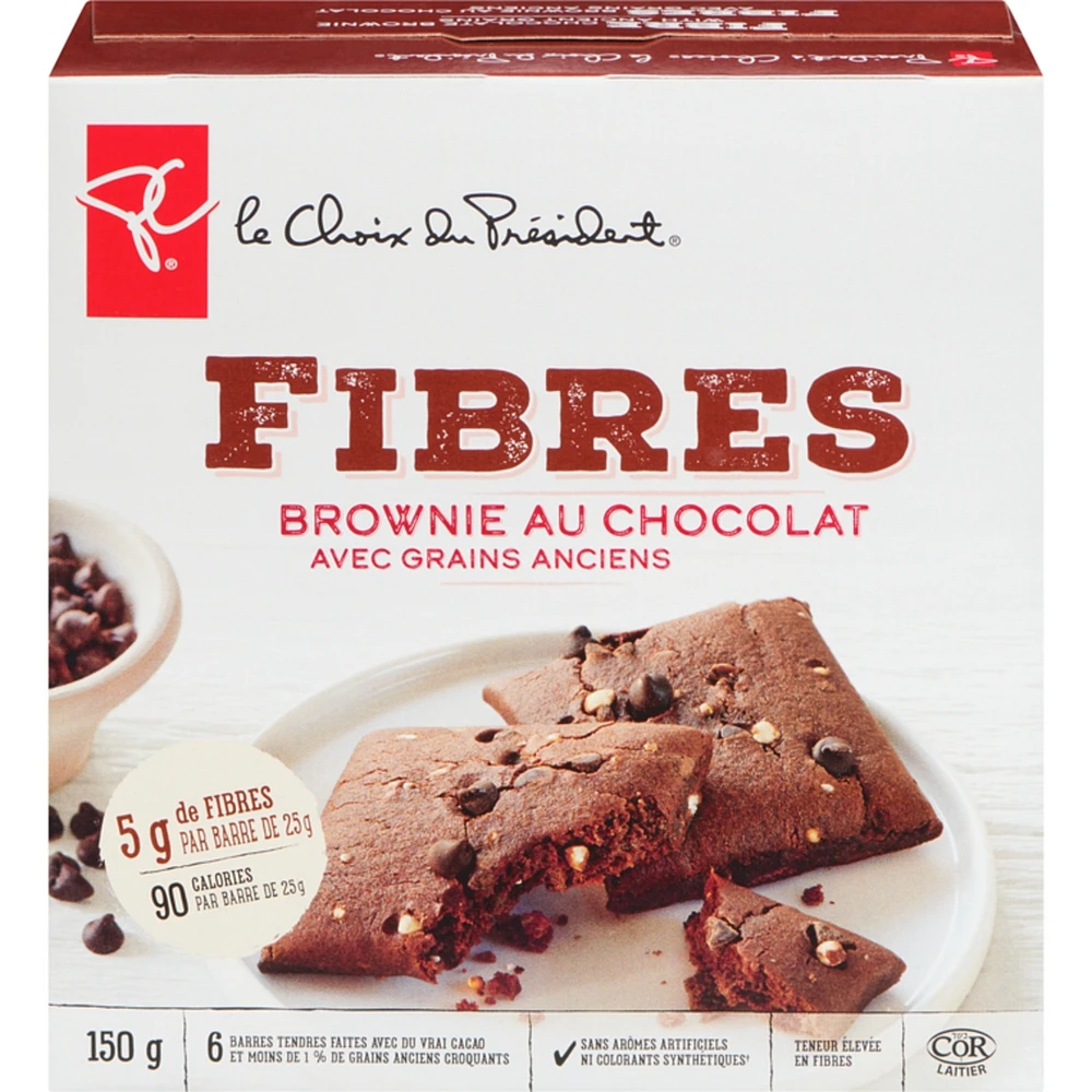 Brownies au chocolat avec grains anciens Fibres