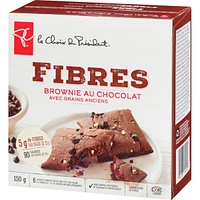 Brownies au chocolat avec grains anciens Fibres