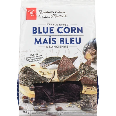 Kettle Style Blue Corn Tortilla Chips Seasoned with Sea Salt