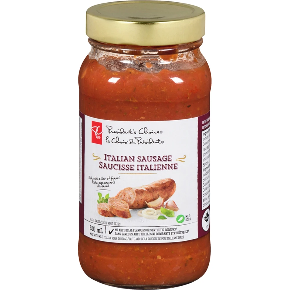 Pasta Sauce Italian Sausage Mild
