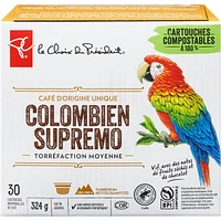 Single Origin Coffee Colombian Supremo Medium Roast Club Size