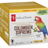 Single Origin Coffee Colombian Supremo Medium Roast Club Size