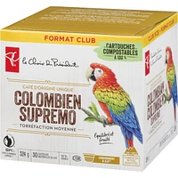 Single Origin Coffee Colombian Supremo Medium Roast Club Size