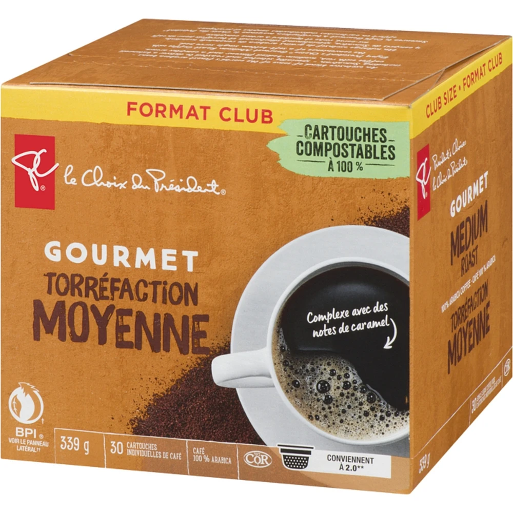 Coffee Gourmet Medium Roast Club Size