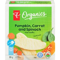 Rice Rusks Pumpkin, Carrot, Spinach