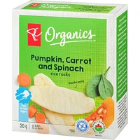 Rice Rusks Pumpkin, Carrot, Spinach
