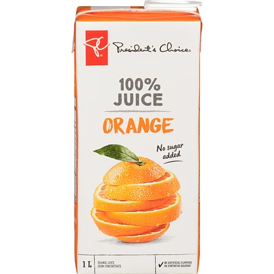 Jus d'orange à 100 %