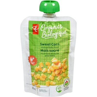 Strained Baby Food Creamed Sweet Corn