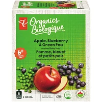 Apple, Blueberry, Green Pea 6 x 128ml