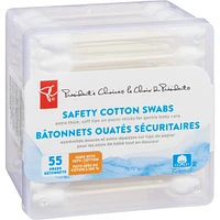President's Choice Safety Cotton Swabs - 55 count