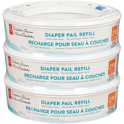 Diaper Pail Refill x3