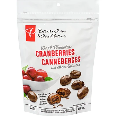 Dark Chocolate Covered Cranberries