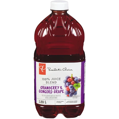 100% Cranberry & Concord Grape Juice Blend