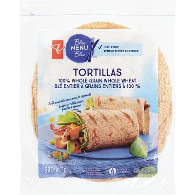 100% Whole Grain Tortillas