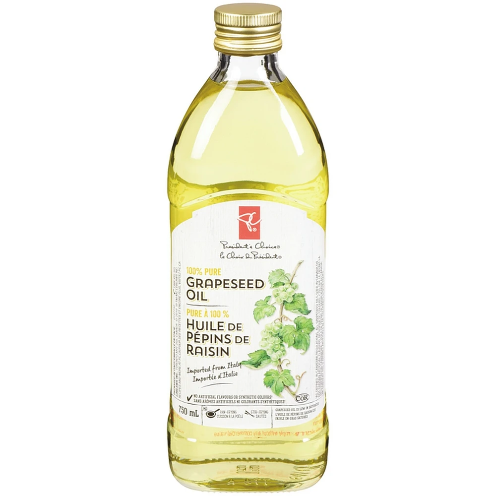 Huile de pépins de raisin pure à 100 %