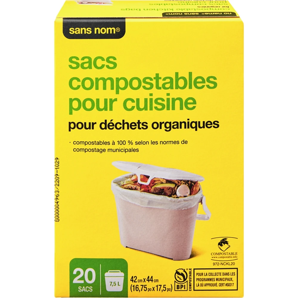 Compostable Kitchen Bags for Organics