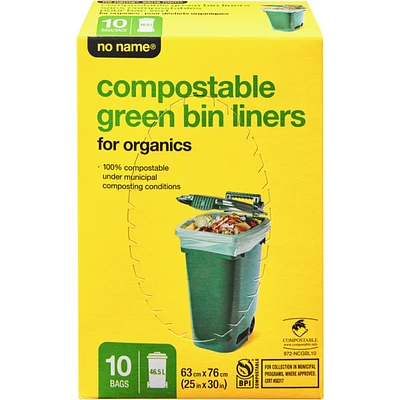 Compostable Green Been Liners For Organics 46.5 L