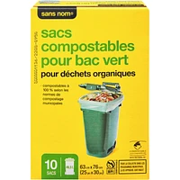 Compostable Green Been Liners For Organics 46.5 L