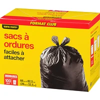 Garbage Bags Quick-Tie Regular 75 L Club Size