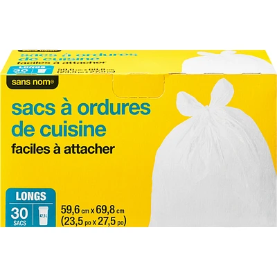 Quick-Tie Tall Kitchen Garbage Bags