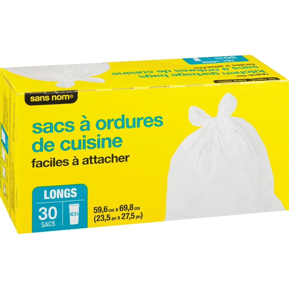 Quick-Tie Tall Kitchen Garbage Bags