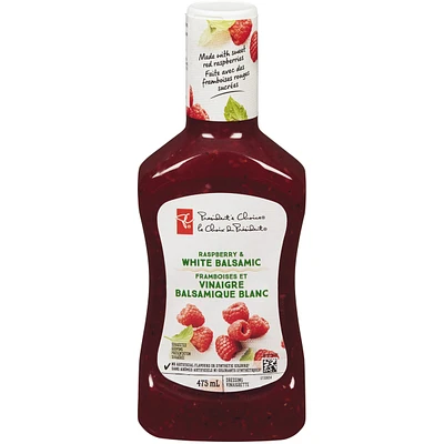 Vinaigrette framboises et vinaigre balsamique blanc