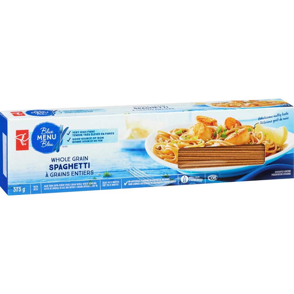 Pâtes spaghetti à grains entiers