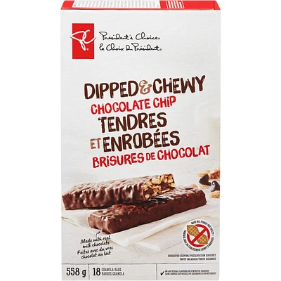 Granola Bars Dipped & Chewy Chocolate Chip