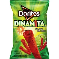 Dinamita Chile-Lime Burn rolled tortilla chips